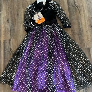 Hyde and Eek Light-up Starkight Witch Costume - Purple - Black - Size L